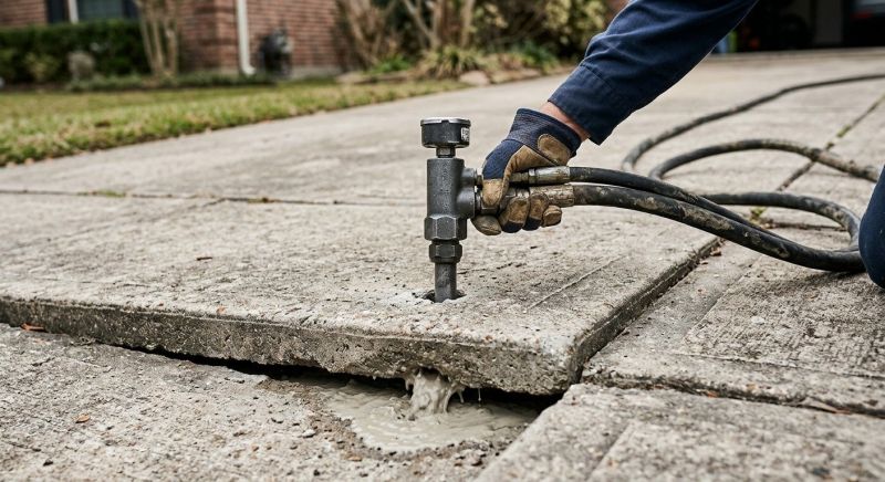 Concrete Slab Jacking in West Des Moines, IA