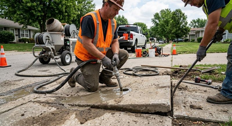 Sidewalk Raising in San Antonio, TX