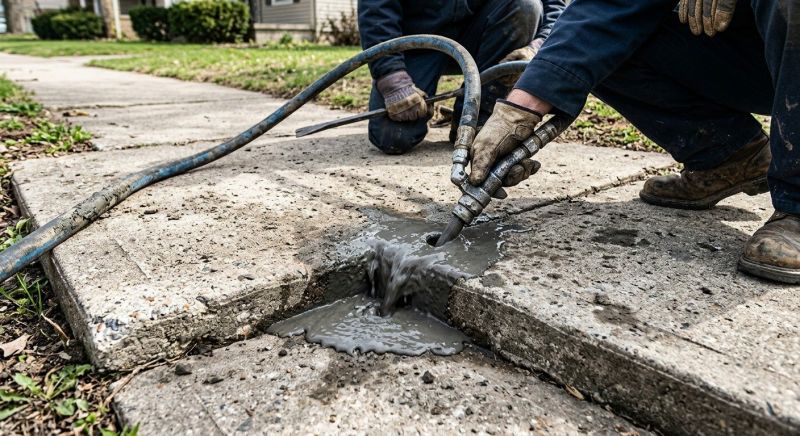 Sunken Sidewalk Repair in Des Moines, IA